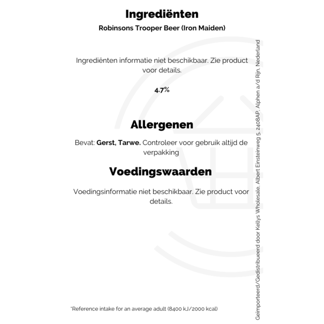 Robinsons Trooper Beer (Iron Maiden) 500ml
