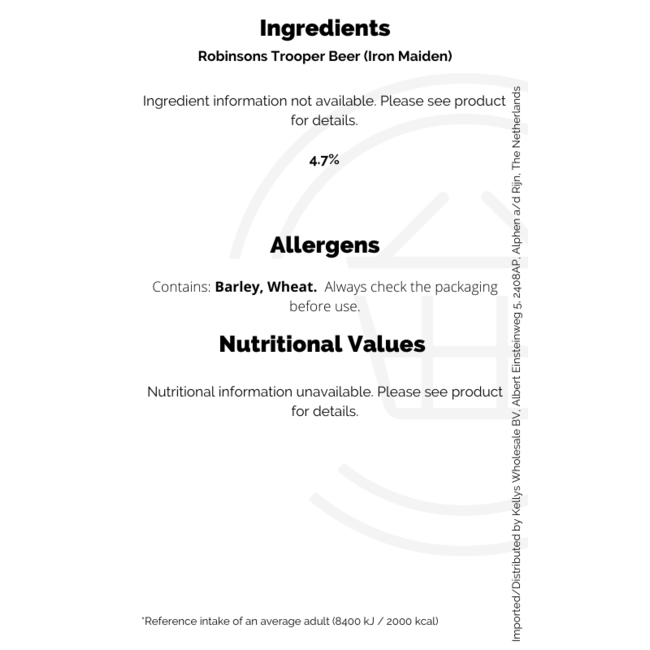 Robinsons Trooper Beer (Iron Maiden) 500ml