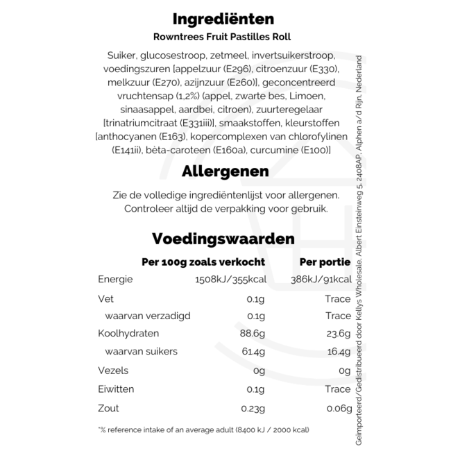 Rowntrees Fruit Pastilles Roll 48g