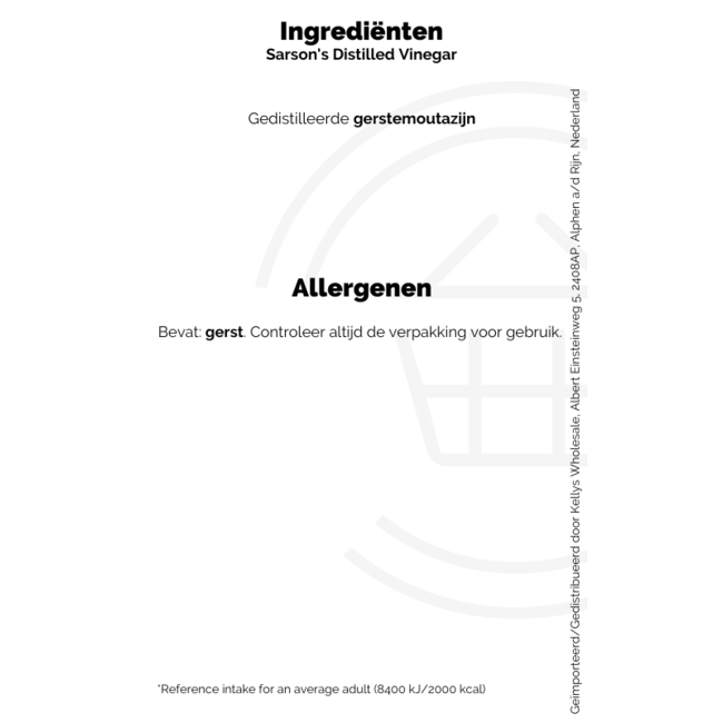 Sarson's Distilled Malt Vinegar 568ml