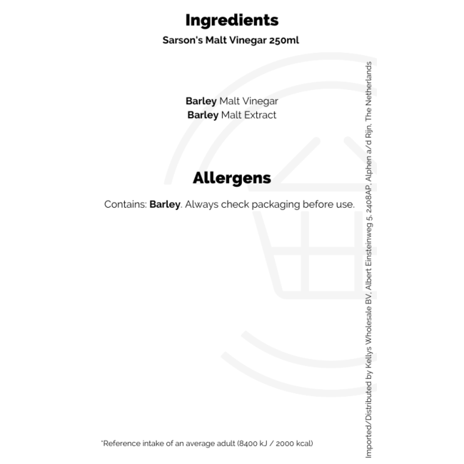 Sarson's Malt Vinegar 250ml