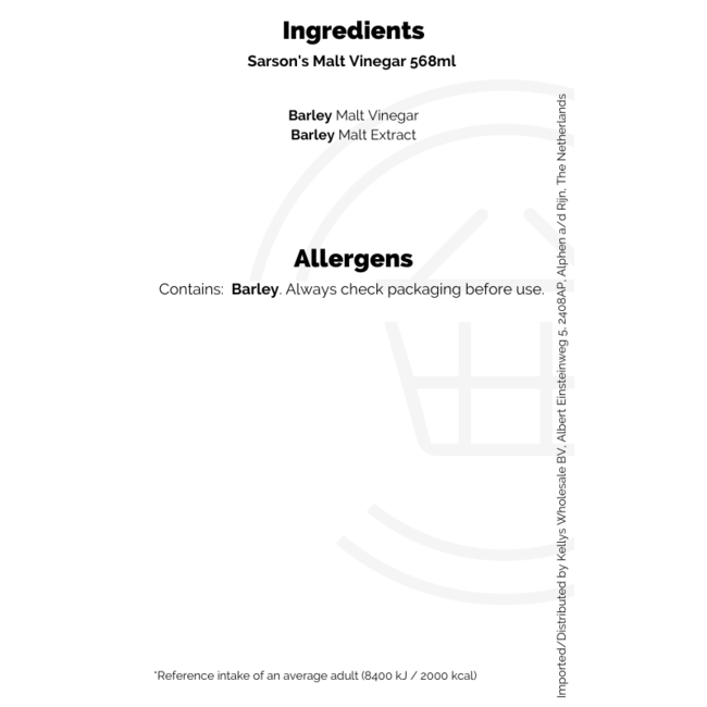 Sarson's Malt Vinegar 568ml