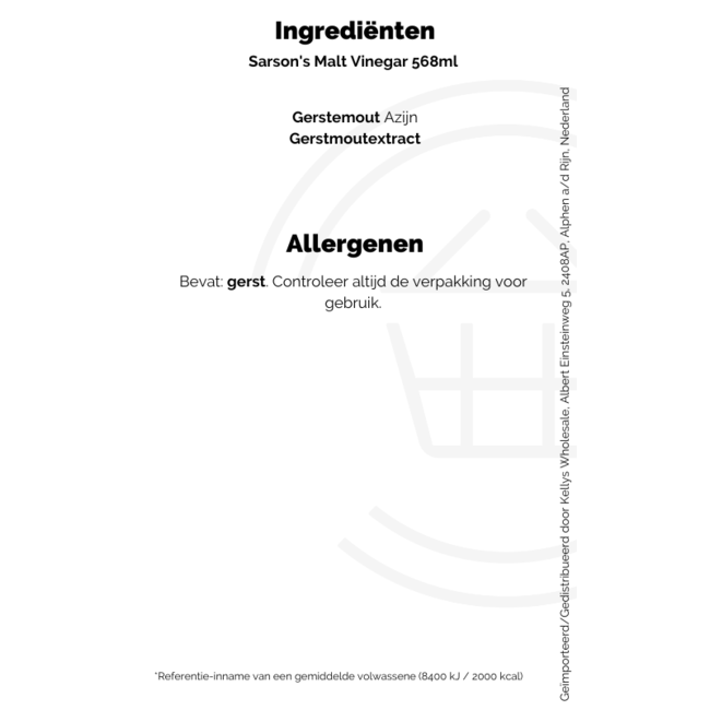 Sarson's Malt Vinegar 568ml