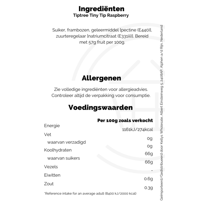 Tiptree Conserve Tiny Tip Raspberry 340g