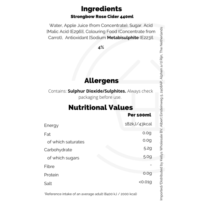 Strongbow Rose Cider 4PK