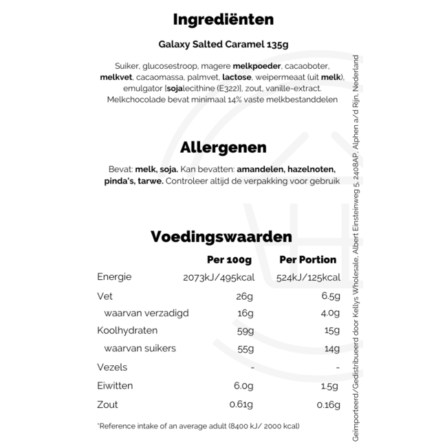 Galaxy Salted Caramel 135g