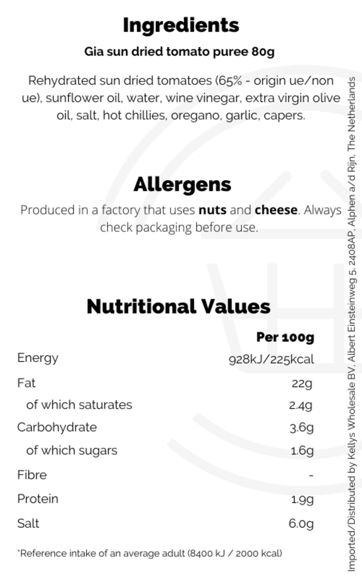 Gia Sun Dried Tomato Puree 80g Kellys Expat Shopping