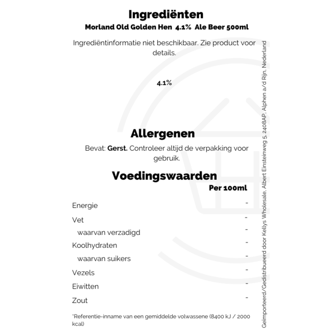 Morland Old Golden Hen  4.1%  Ale Beer 500ml