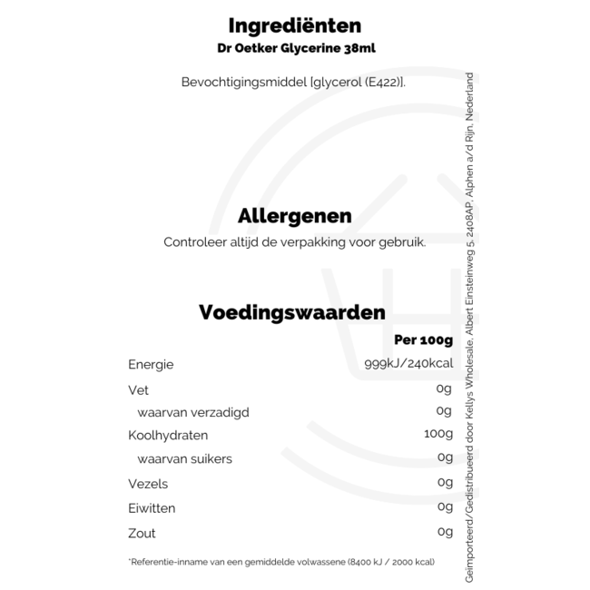 Dr Oetker Glycerine 38ml
