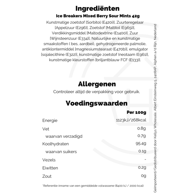 Ice Breakers Mixed Berry Sour Mints 42g