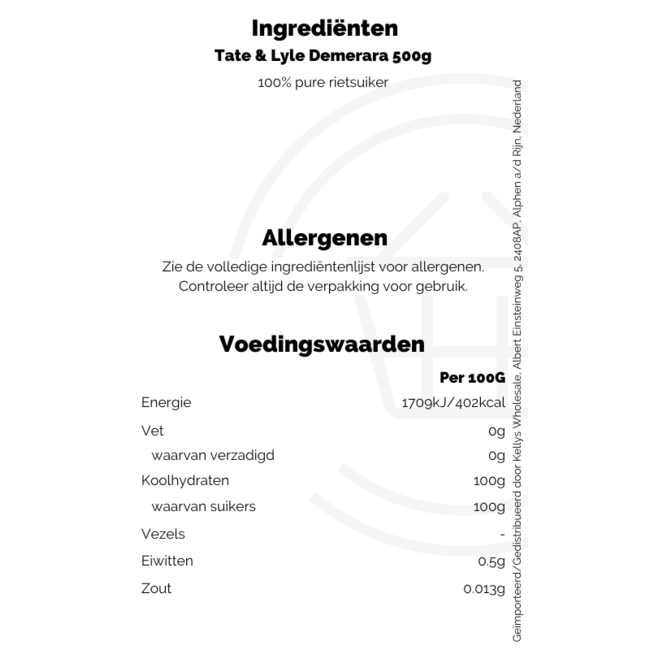 Tate & Lyle Demerara Sugar 500g