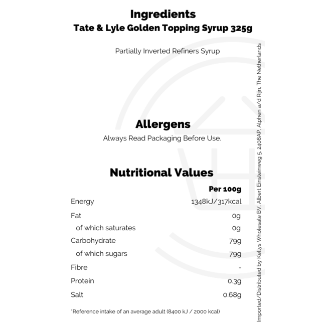 Tate & Lyle Golden Topping Syrup 325g