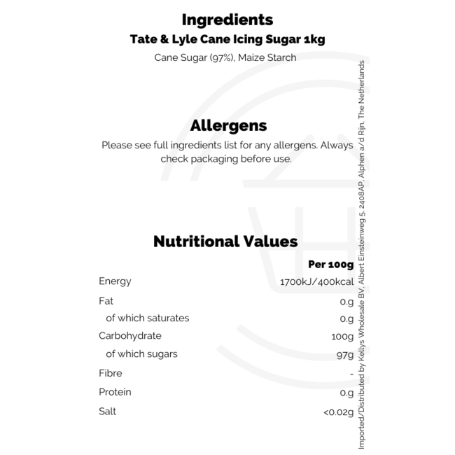 Tate & Lyle Icing Sugar 1kg