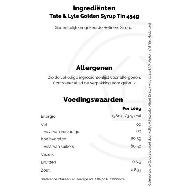 Tate & Lyle Golden Syrup Tin 454g