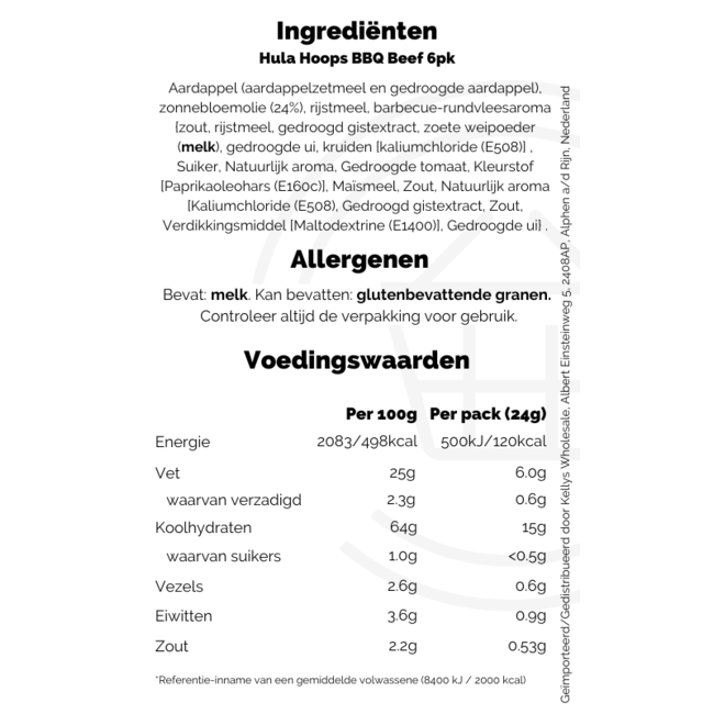 Hula Hoops BBQ Beef 6pk