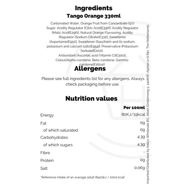 Tango Orange 330ml