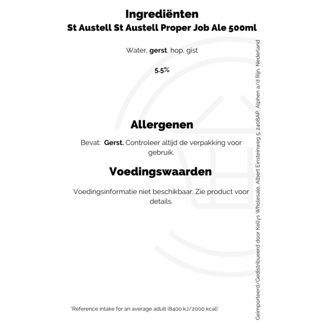 St Austell Proper Job Ale 500ml – Bier