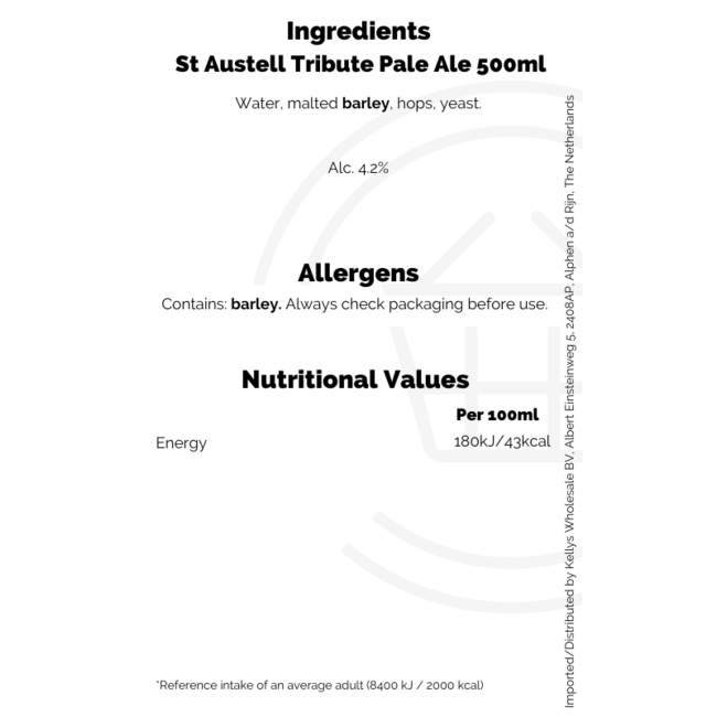 St Austell Tribute Pale Ale 500ml
