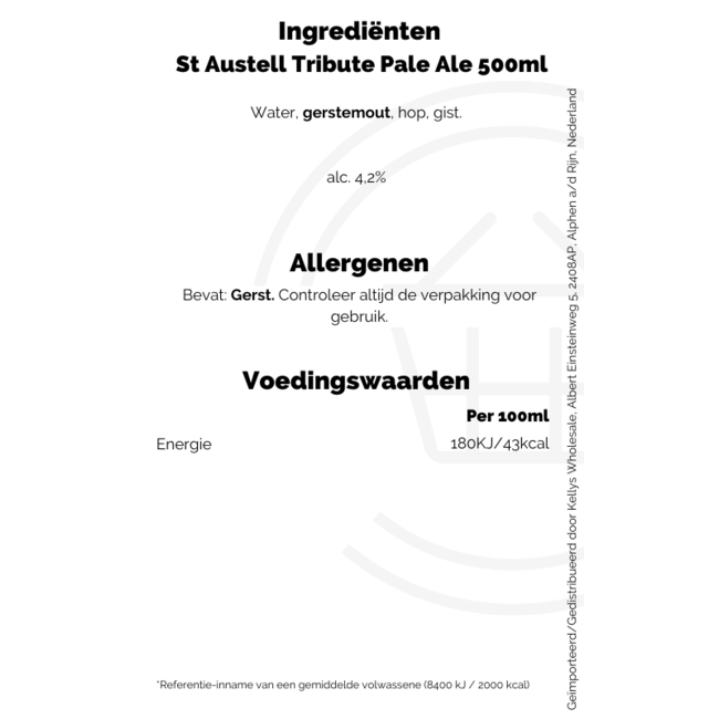 St Austell Tribute Pale Ale 500ml