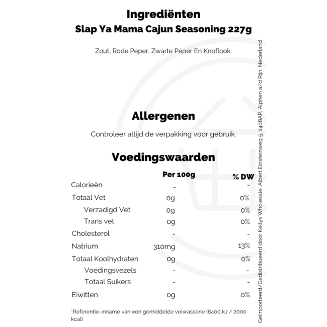 Walker & Sons Slap Ya Mama Cajun Seasoning 227g