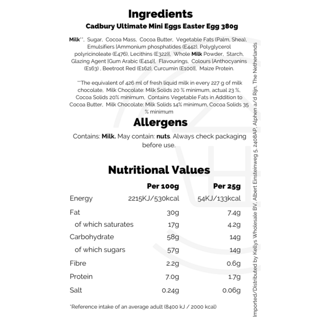 Cadbury Ultimate Mini Eggs Easter Egg 374g