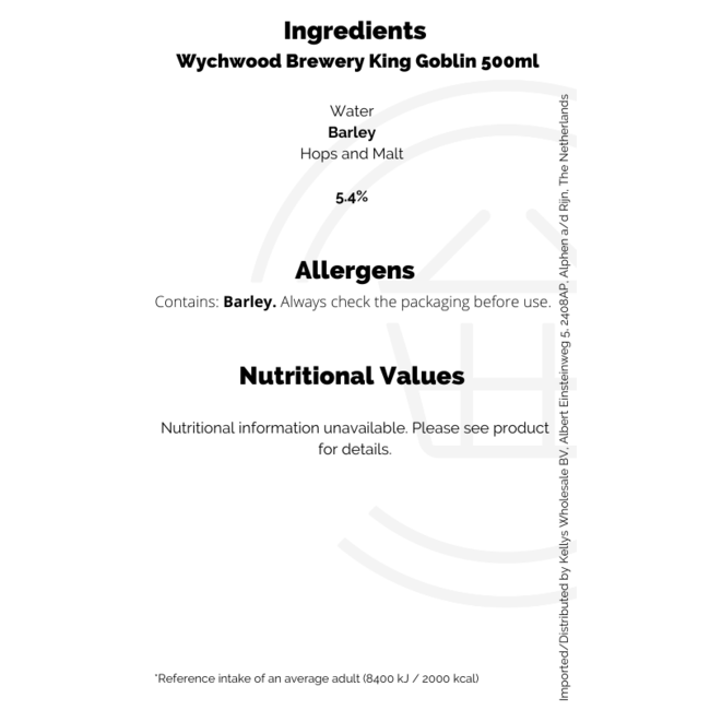 Wychwood Brewery King Goblin 500ml