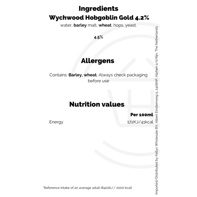 Wychwood Brewery Hobgoblin Gold Beer 500ml – Bier