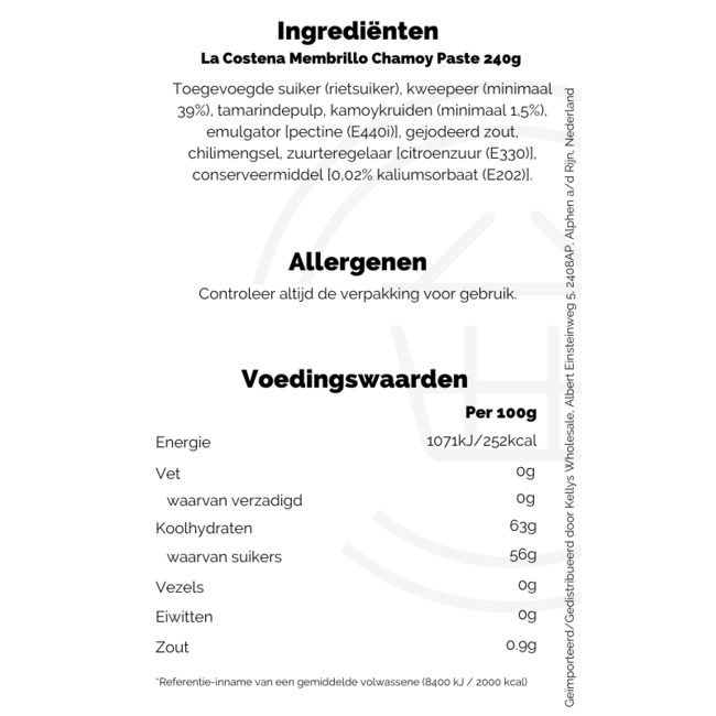 La Costena Membrillo Chamoy Paste 240g