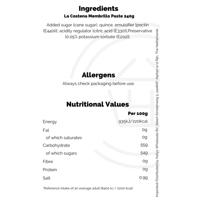 La Costena Membrillo Paste 240g