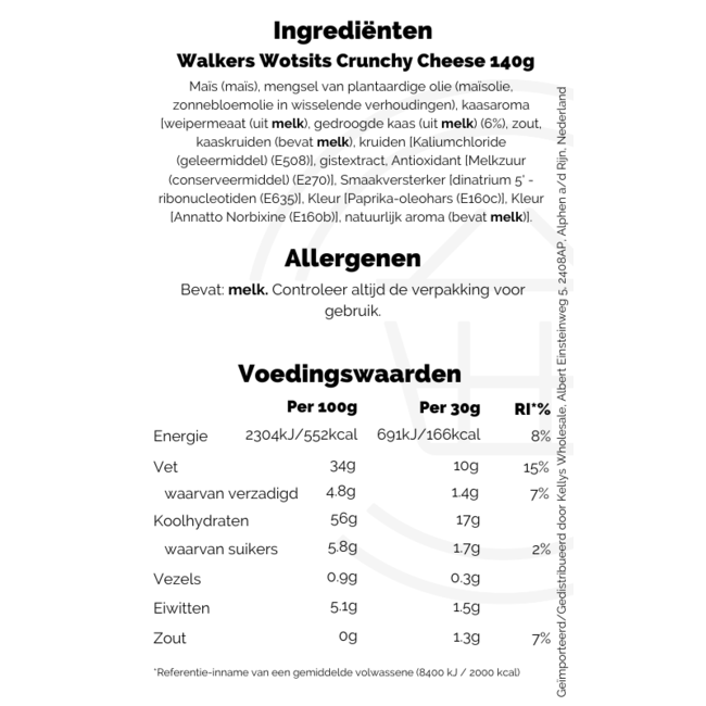 Wotsits Crunchy Cheese 140g