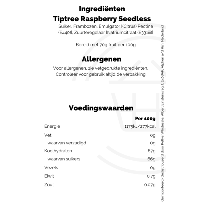 Tiptree Conserve Raspberry Seedless 340g – Fruchtaufstrich