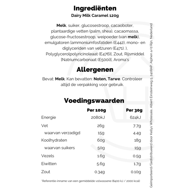 Cadbury Dairy Milk Caramel 120g