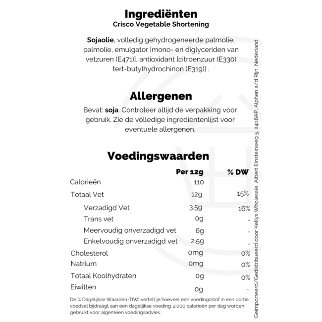 Crisco All-Vegetable Shortening 453g