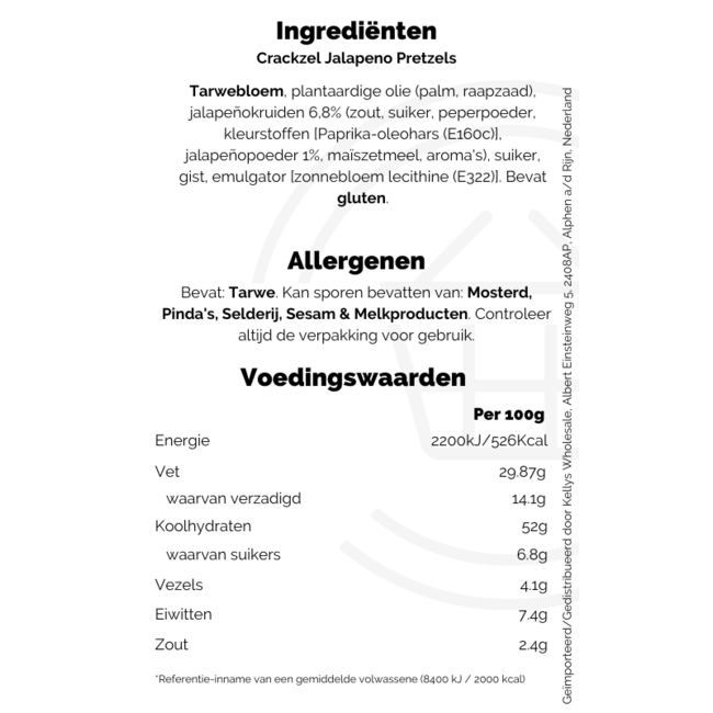 Crackzel Jalapeno Pretzels 85g