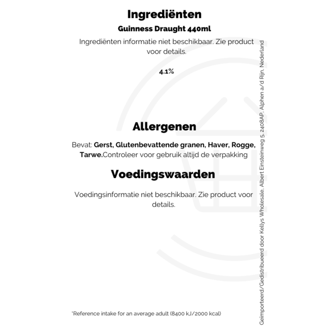 Guinness  Draught 4X440ml