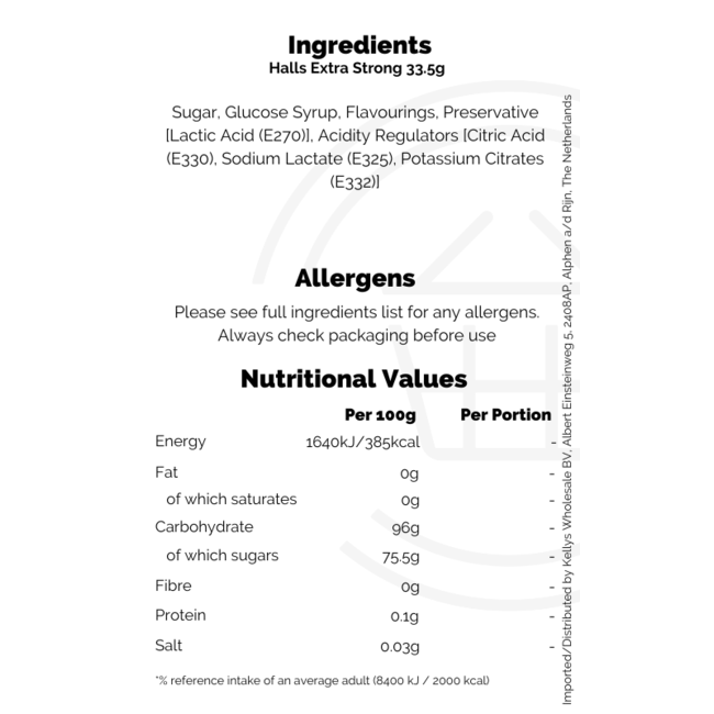 Halls Extra Strong 32g (strength 5)