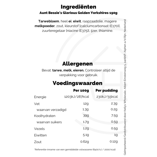 Aunt Bessie's Glorious Golden Yorkshires 190g