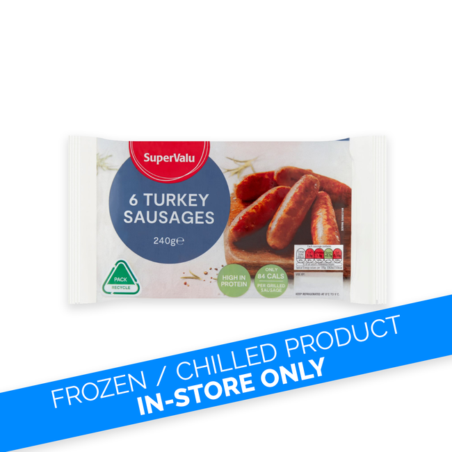 SuperValu Turkey Sausages 240g