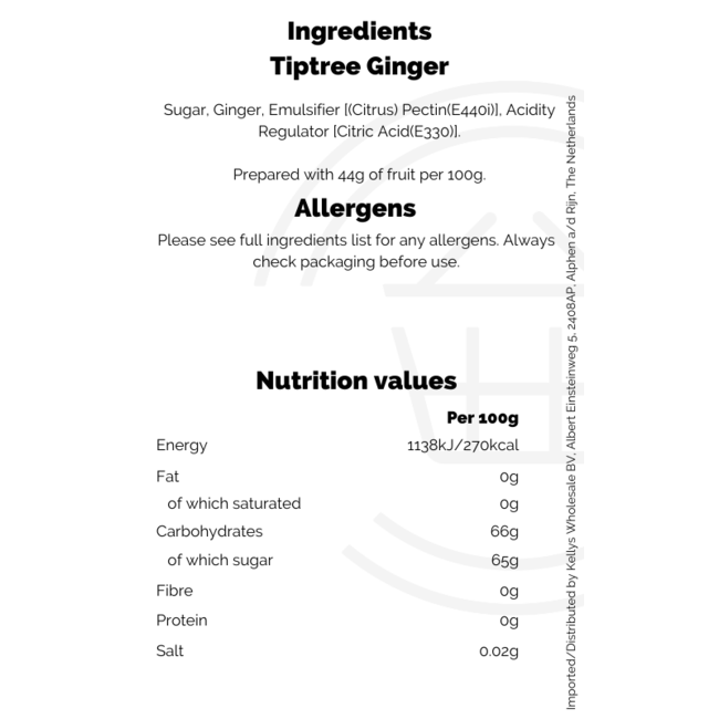 Tiptree Ginger Conserve 340g – Fruchtaufstrich