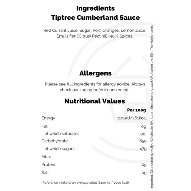 Tiptree Cumberland Sauce
