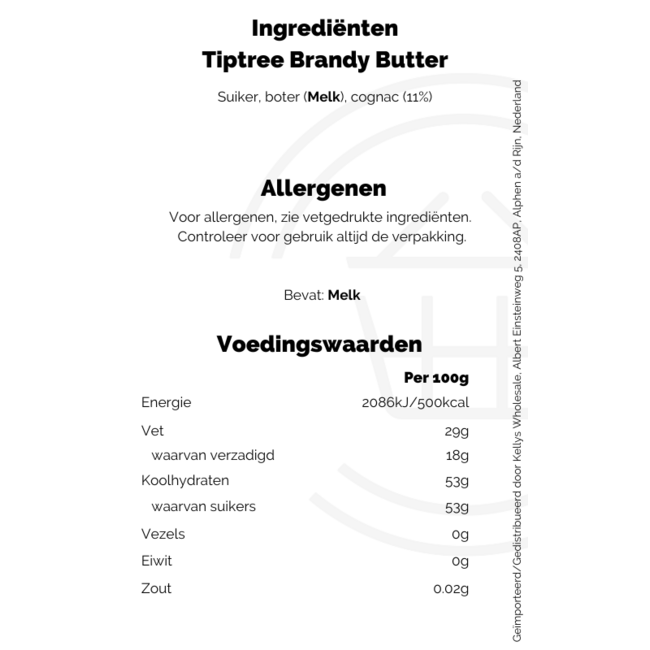 Tiptree Brandy Butter 170g