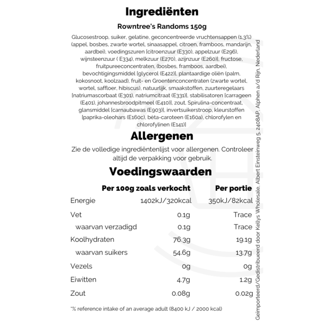 Rowntree's Randoms Pouch 150g – Süßigkeiten