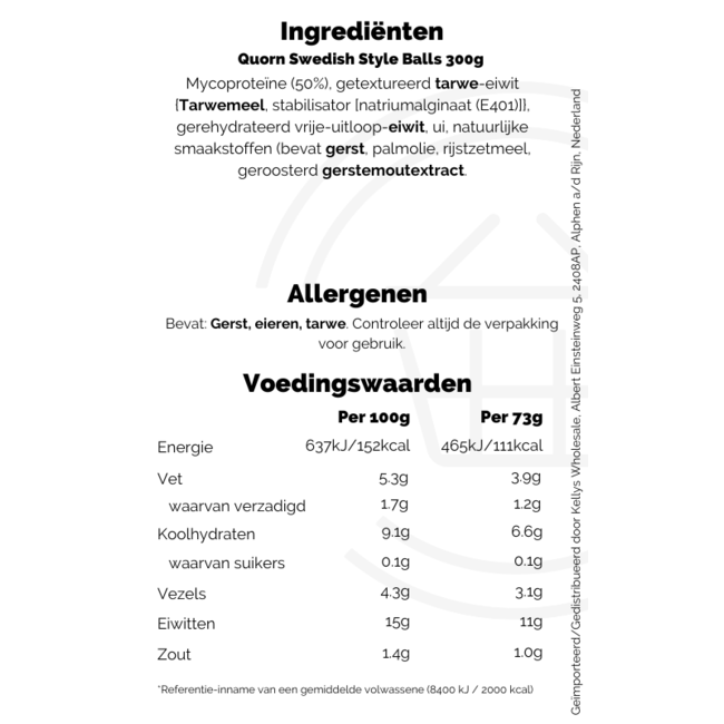 Quorn Swedish Style Balls 300g