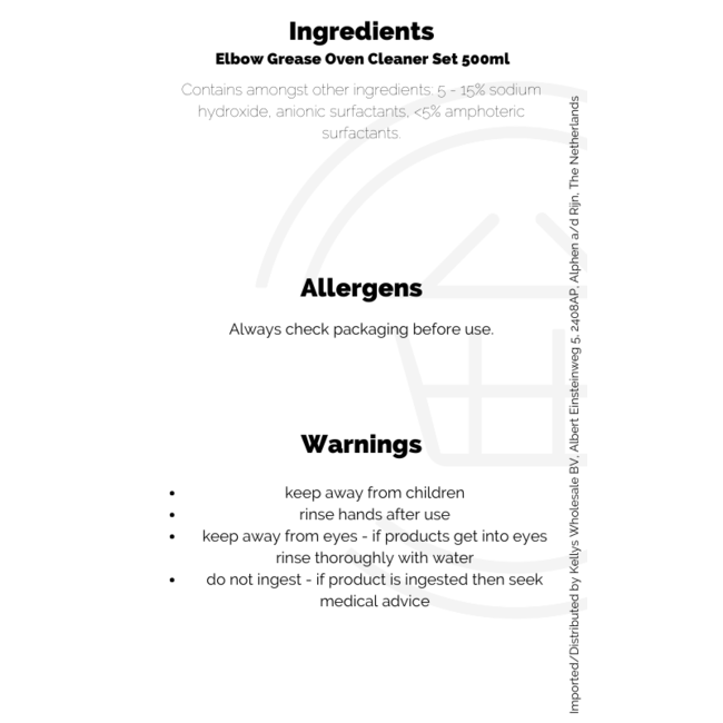 Elbow Grease Oven Cleaner Set 500ml