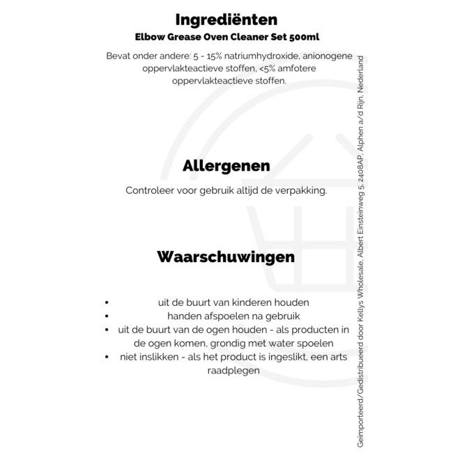 Elbow Grease Oven Cleaner Set 500ml