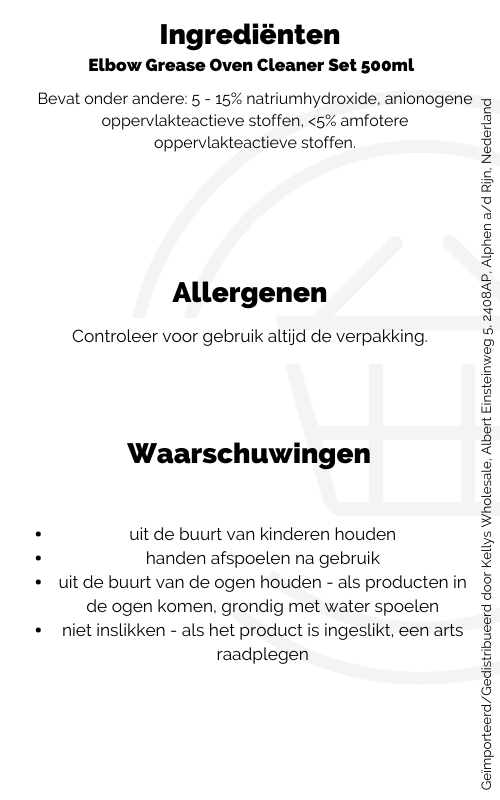 Elbow Grease Oven Cleaner Set 500ml Kellys Expat Shopping