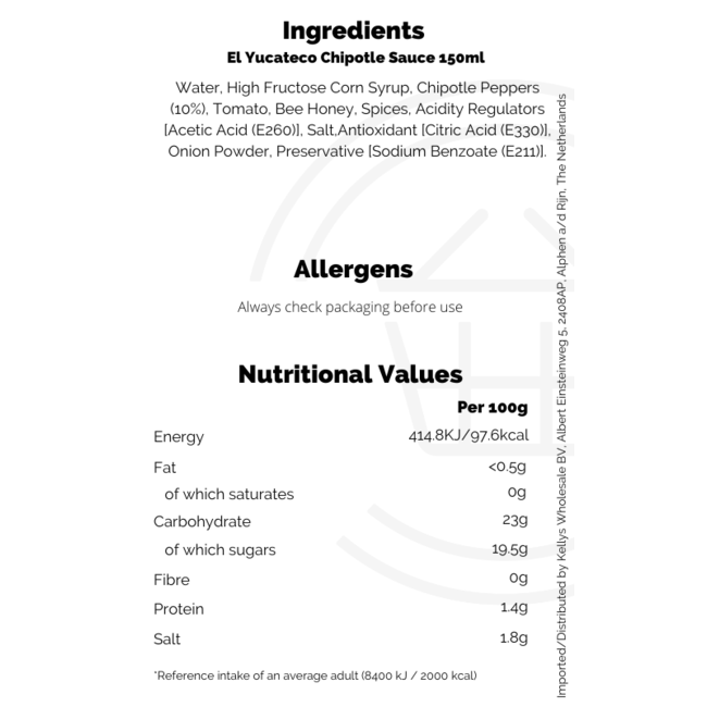El Yucateco Chipotle Sauce 150ml – Hot Sauce