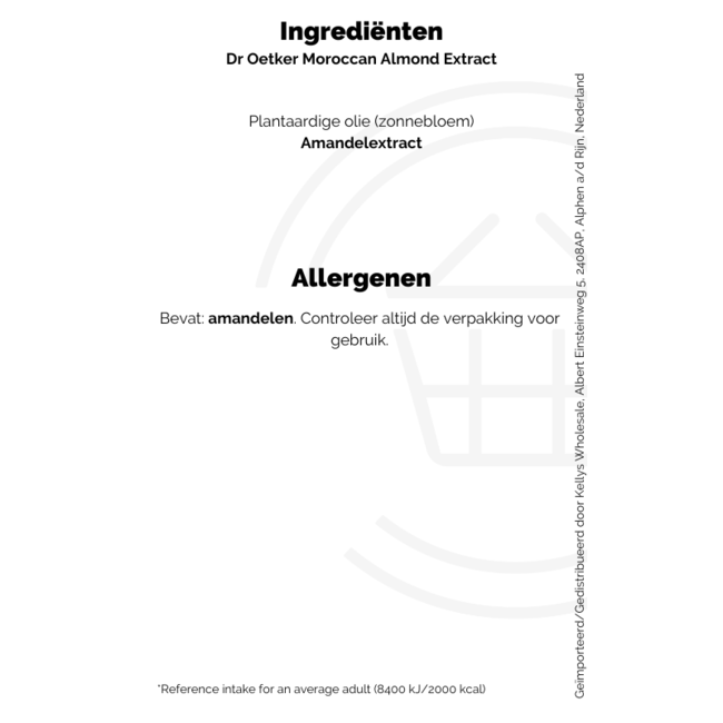Dr. Oetker Moroccan Almond Extract 35ml – Backaroma