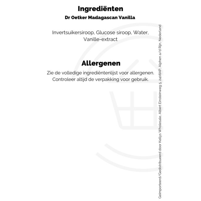 Dr. Oetker Madagascan Vanilla Extract 35ml – Backaroma