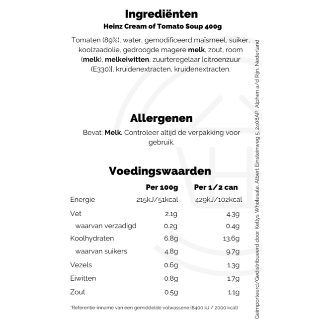 Heinz Cream of Tomato Soup 400g